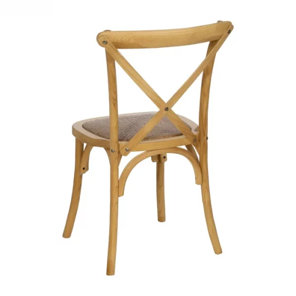 SILLA ASPAS NATURAL MADERA 50 X 56 X 87 CM - Imagen 4