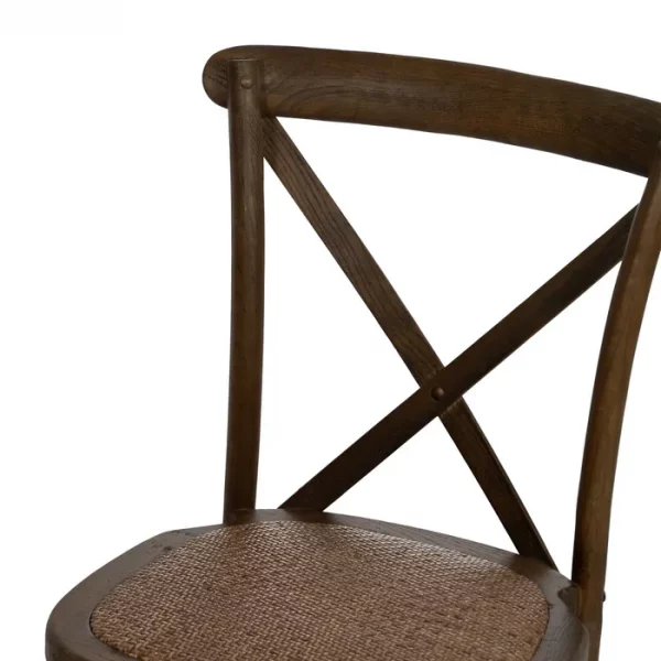 SILLA ASPAS MARRÓN MADERA 50 X 56 X 87 CM - Imagen 6