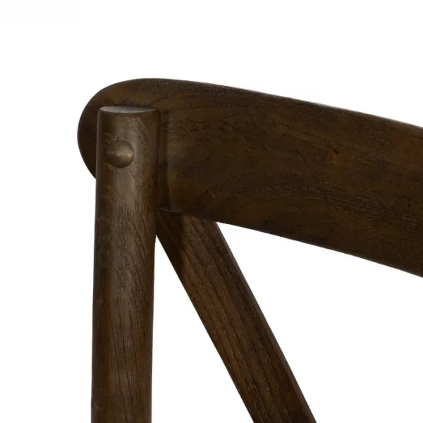 SILLA ASPAS MARRÓN MADERA 50 X 56 X 87 CM - Imagen 7