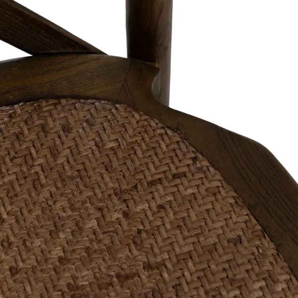 SILLA ASPAS MARRÓN MADERA 50 X 56 X 87 CM - Imagen 9