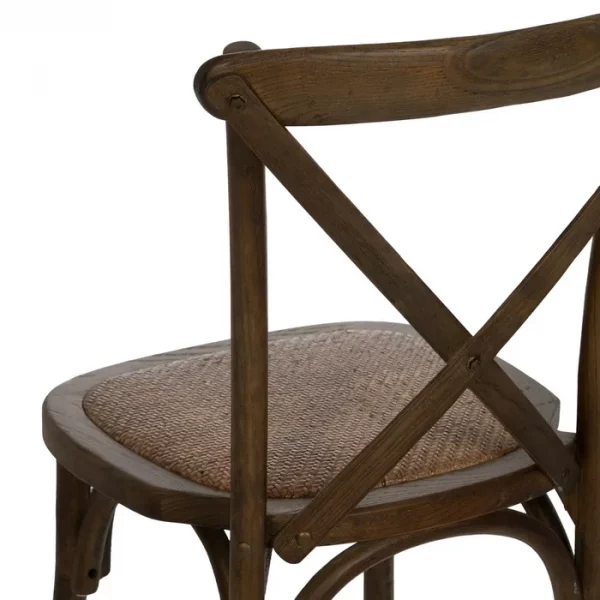 SILLA ASPAS MARRÓN MADERA 50 X 56 X 87 CM - Imagen 11