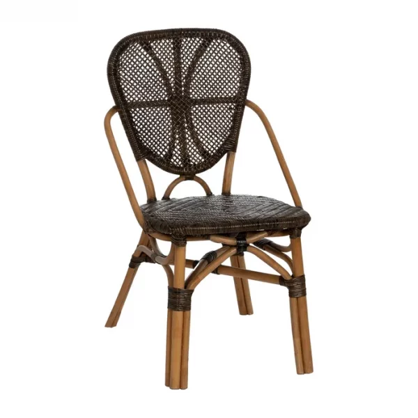 SILLA NATURAL-NEGRO MADERA 50 X 57 X 91 CM - Imagen 2