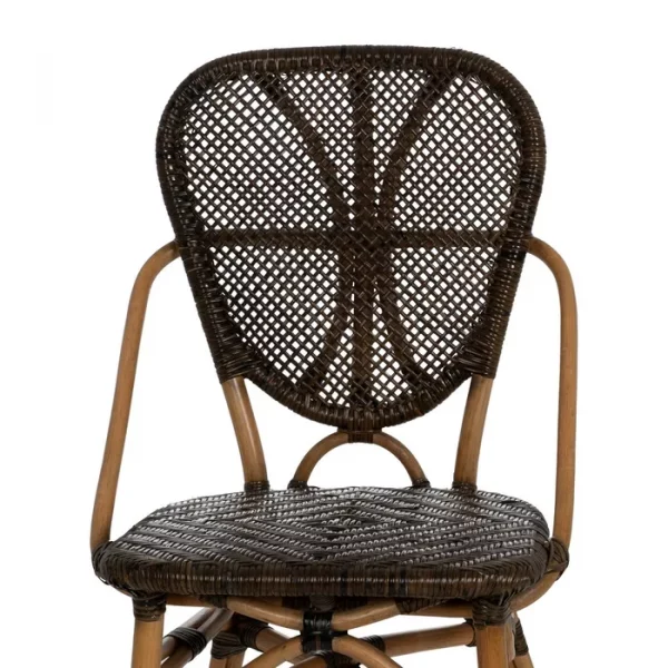 SILLA NATURAL-NEGRO MADERA 50 X 57 X 91 CM - Imagen 5