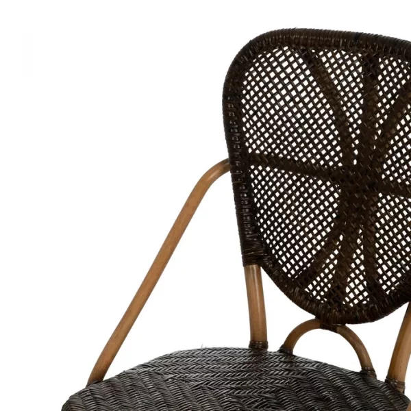 SILLA NATURAL-NEGRO MADERA 50 X 57 X 91 CM - Imagen 6