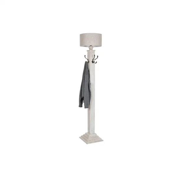 LAMPARA PIE MANGO METAL 42X42X200 PERCHERO DECAPE - Imagen 4
