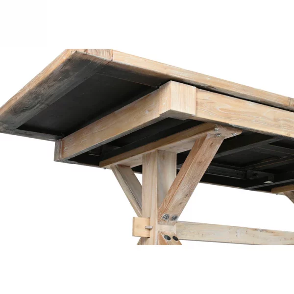 MESA COMEDOR MADERA RECICLADA 180X90X76 240 EXT - Imagen 5