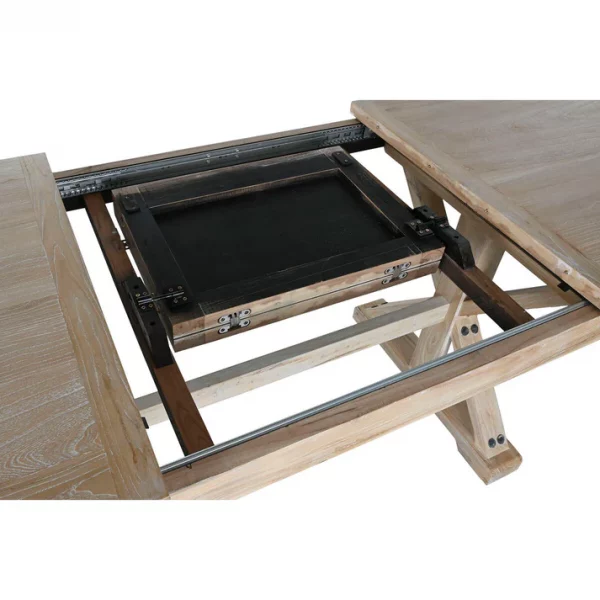 MESA COMEDOR MADERA RECICLADA 180X90X76 240 EXT - Imagen 8