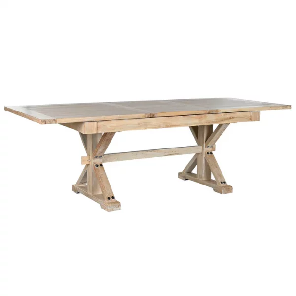 MESA COMEDOR MADERA RECICLADA 180X90X76 240 EXT - Imagen 9