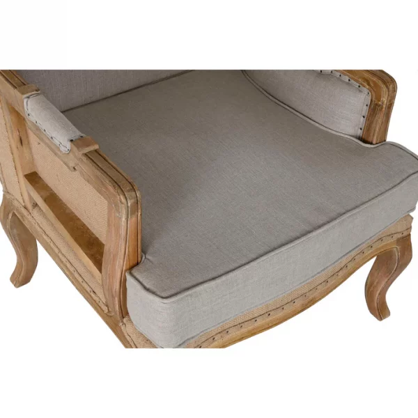 BUTACA MANGO LINO 72X80X95 TALLADA DECAPE BEIGE - Imagen 4