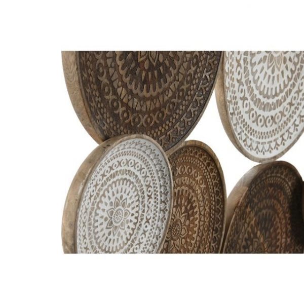 DECORACION PARED MANGO 74X5X76 MANDALAS DESGASTADO - Imagen 2