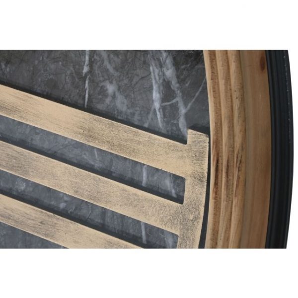 RELOJ PARED METAL CRISTAL 127X9X127 NEGRO - Imagen 4