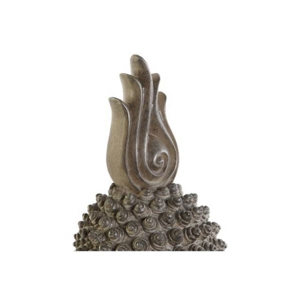 FIGURA RESINA 30X29X58 BUDA CABEZA GRIS - Imagen 2