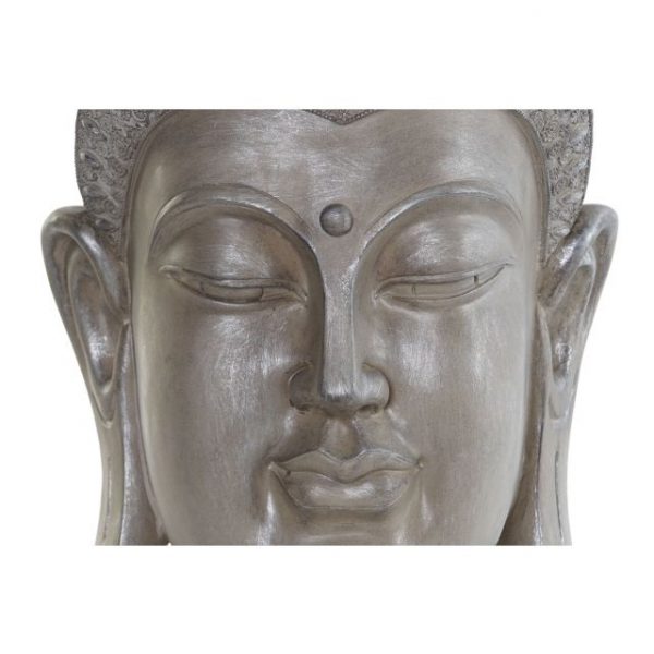 FIGURA RESINA 30X29X58 BUDA CABEZA GRIS - Imagen 3