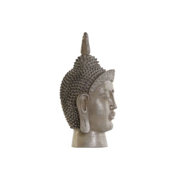 FIGURA RESINA 30X29X58 BUDA CABEZA GRIS - Imagen 4