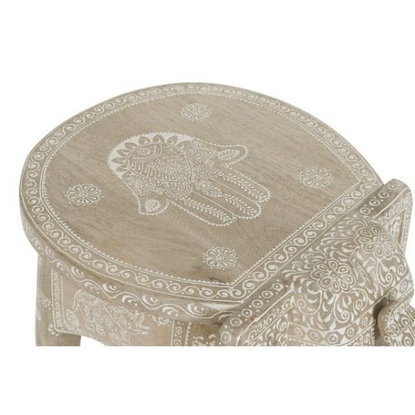 MESITA AUXILIAR MANGO 48X35,5X36,8 ELEFANTE - Imagen 2
