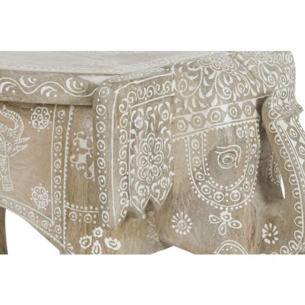 MESITA AUXILIAR MANGO 48X35,5X36,8 ELEFANTE - Imagen 3