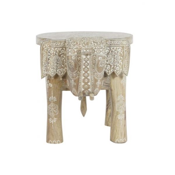 MESITA AUXILIAR MANGO 48X35,5X36,8 ELEFANTE - Imagen 4