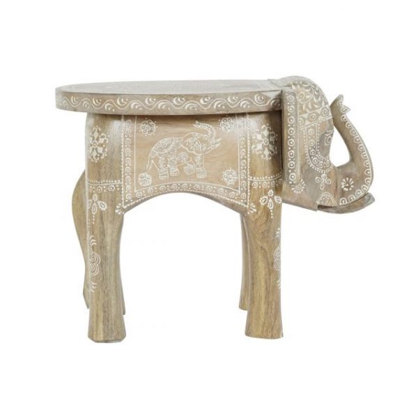 MESITA AUXILIAR MANGO 48X35,5X36,8 ELEFANTE - Imagen 5