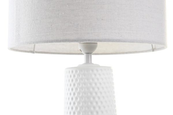 LAMPARA SOBREMESA PORCELANA POLIESTER 30X30X63 - Imagen 3