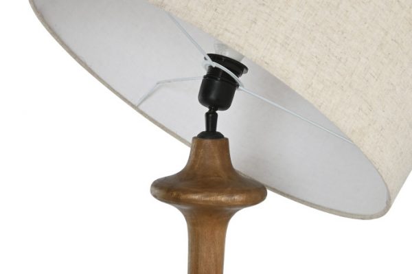 LAMPARA PIE MANGO ALGODON 50X50X166 - Imagen 4