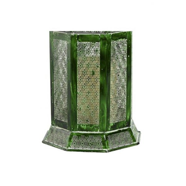 FAROLA SET 2 METAL 23X23X57 VERDE - Imagen 3