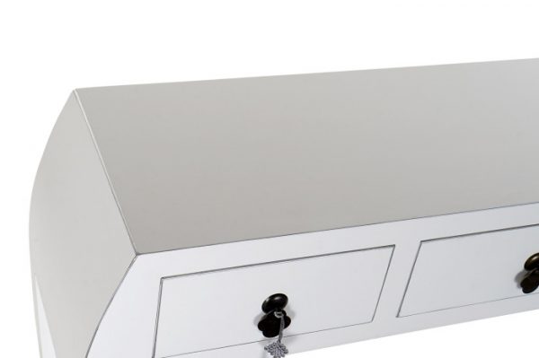 CONSOLA ABETO MDF 96X26X80 12,00 ORIENTAL BLANCO - Imagen 2