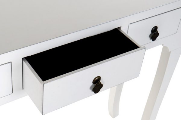 CONSOLA ABETO MDF 96X26X80 12,00 ORIENTAL BLANCO - Imagen 4