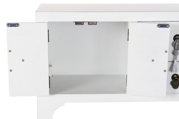 CONSOLA ABETO MDF 63X26X83 12,00 ORIENTAL BLANCO - Imagen 7