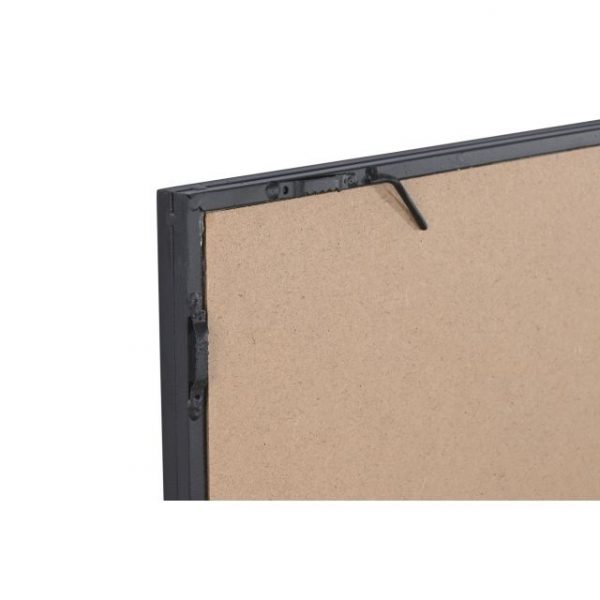 ESPEJO HIERRO CRISTAL 90X2X120 VENTANA NEGRO - Imagen 4