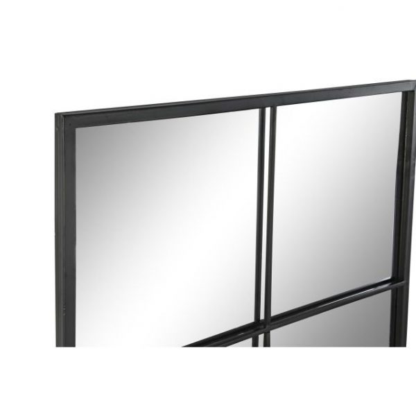 ESPEJO HIERRO CRISTAL 60X2X150 VENTANA NEGRO - Imagen 2