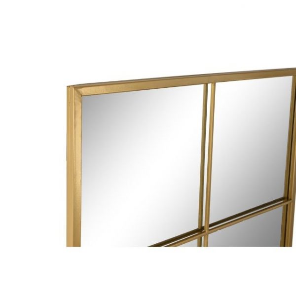 ESPEJO HIERRO CRISTAL 60X2X150 VENTANA DORADO - Imagen 2