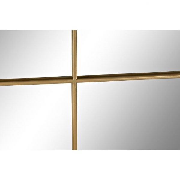 ESPEJO HIERRO CRISTAL 60X2X150 VENTANA DORADO - Imagen 3