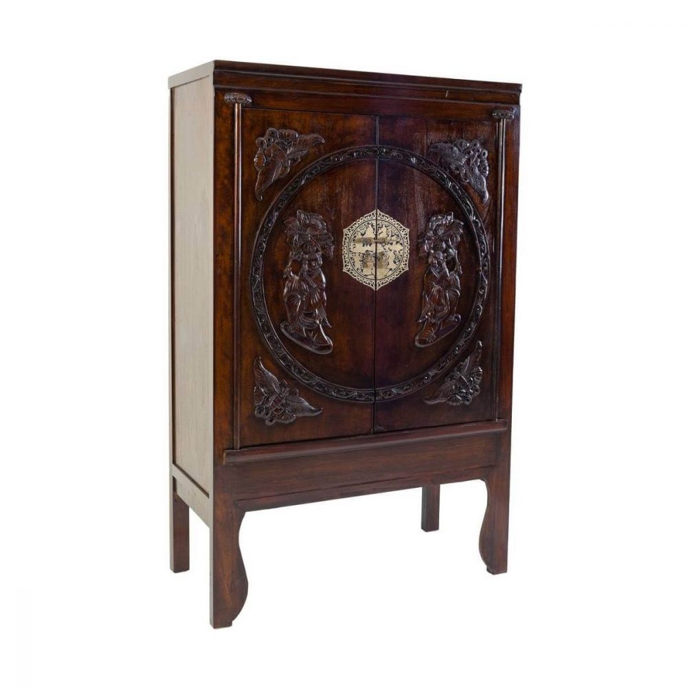 ARMARIO MADERA OLMO ACABADO ARTESANAL 105X47X170CM