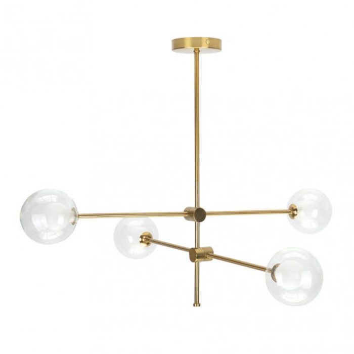 LAMPARA JERUSALEN 4XG9 BRONCE 63x82x82 CM