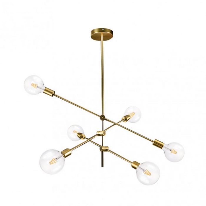 LAMPARA JERUSALEN 6XE27 BRONCE 73x81x81 CM