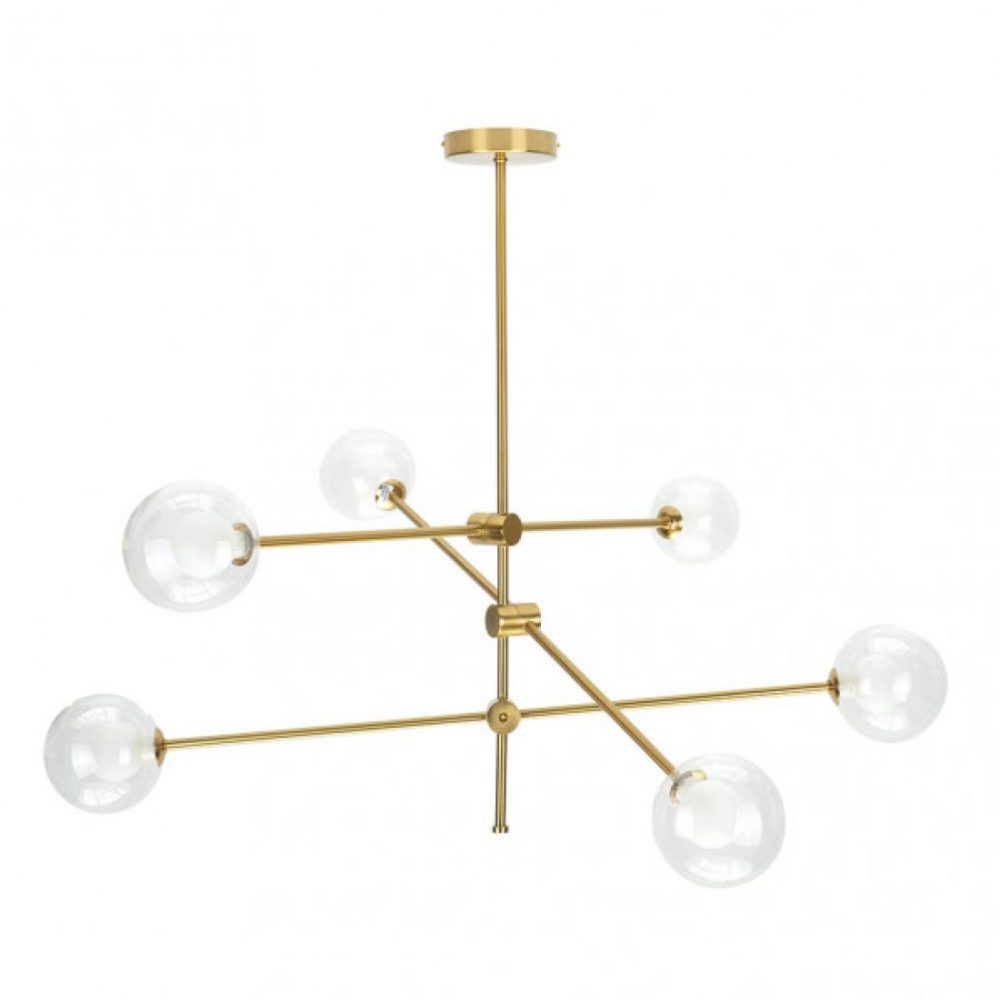 LAMPARA JERUSALEN 6XG9 BRONCE 72x72x90 CM