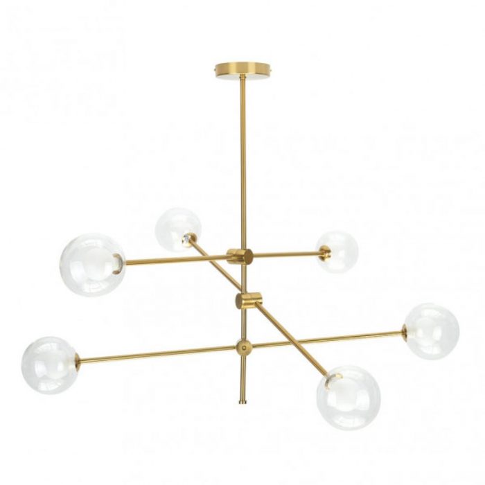 LAMPARA JERUSALEN 6XG9 BRONCE 72x72x90 CM