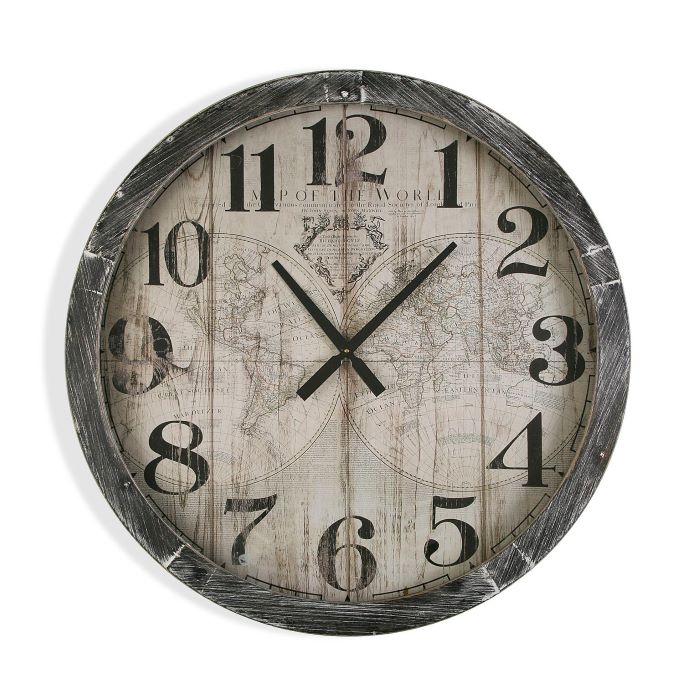 RELOJ PARED MAP WORLD 76,5CM