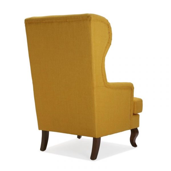 SILLON LISO MOSTAZA BUTTONS 68x62x103 - Imagen 4