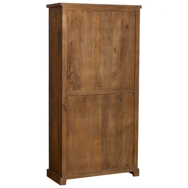 ARMARIO MARRÓN MADERA MANGO 90X40X180CM - Imagen 4