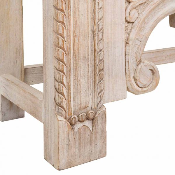 RECIBIDOR DE MADERA ACABADO ARTESANAL 188X43X85CM - Imagen 7