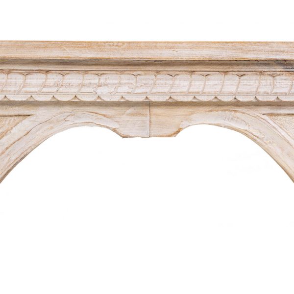 RECIBIDOR DE MADERA ACABADO ARTESANAL 188X43X85CM - Imagen 8