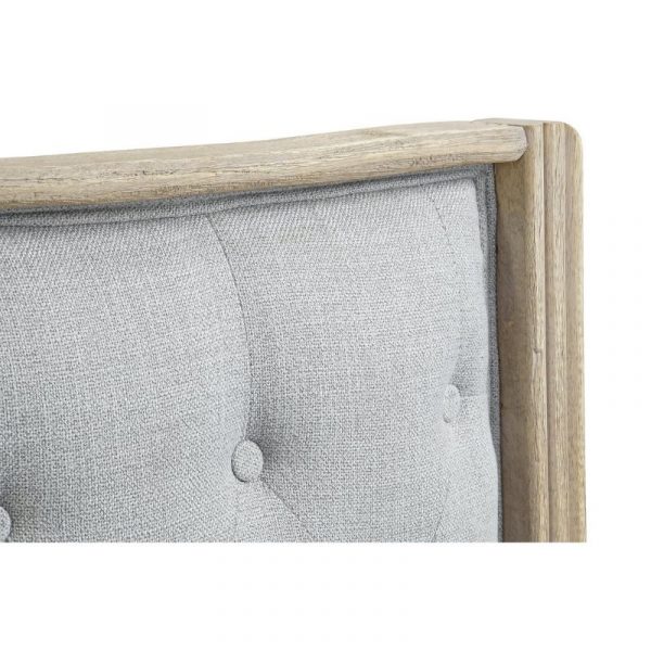 CABECERO CAMA LINO RUBBERWOOD 160X10X120 GRIS - Imagen 3