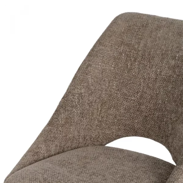 SILLA BEIGE TEJIDO-METAL SALÓN 48 X 61 X 85 CM - Imagen 6