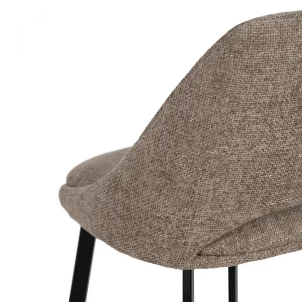 SILLA BEIGE TEJIDO-METAL SALÓN 48 X 61 X 85 CM - Imagen 10