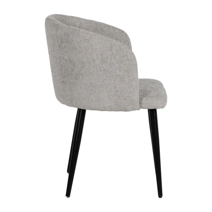SILLA GRIS TEJIDO-METAL SALÓN 53 X 53 X 77 CM - Imagen 3