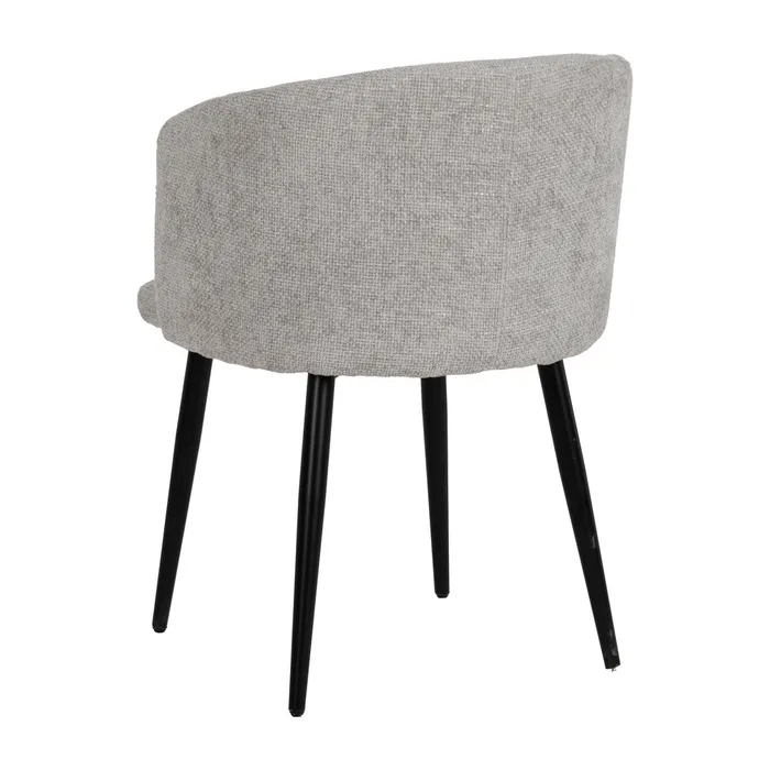 SILLA GRIS TEJIDO-METAL SALÓN 53 X 53 X 77 CM - Imagen 4