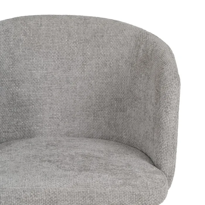 SILLA GRIS TEJIDO-METAL SALÓN 53 X 53 X 77 CM - Imagen 5