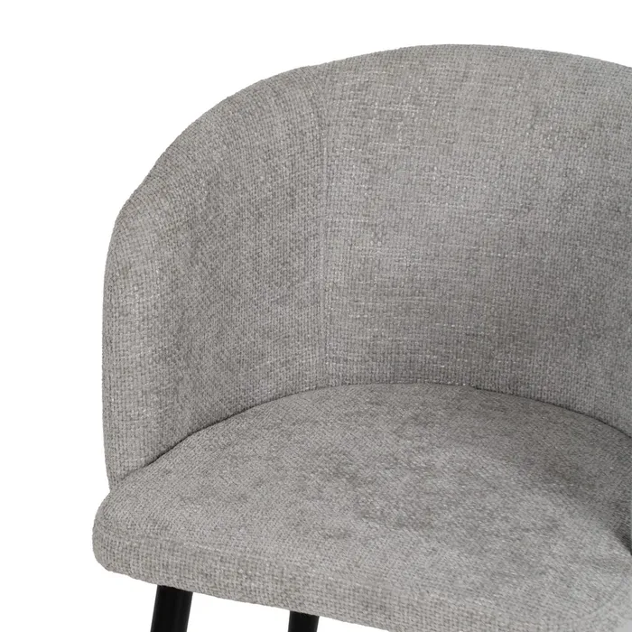 SILLA GRIS TEJIDO-METAL SALÓN 53 X 53 X 77 CM - Imagen 6