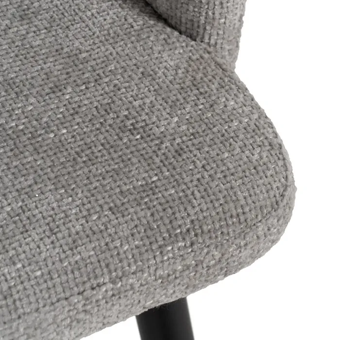 SILLA GRIS TEJIDO-METAL SALÓN 53 X 53 X 77 CM - Imagen 8